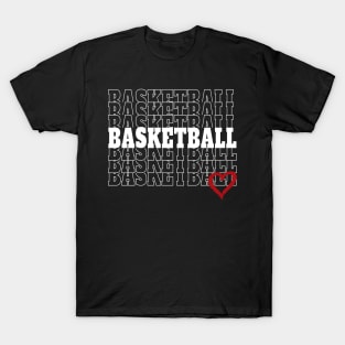 Basketball with heart T-Shirt